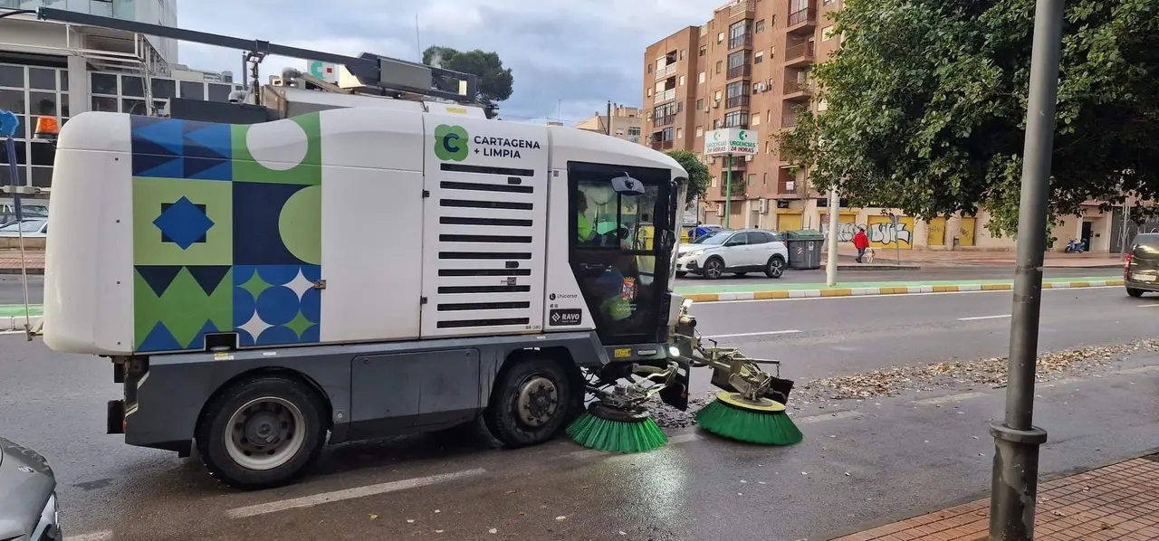 Barredora baldeadora dual