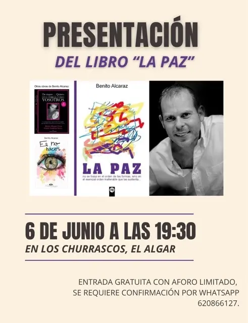 Cartel de la presentación del libro ‘La Paz