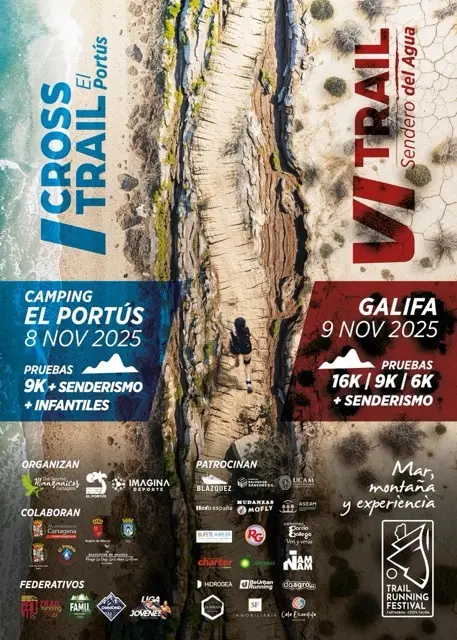 Cartel I Cross Trail El Portús - VI Trail Sendero del Agua Galifa