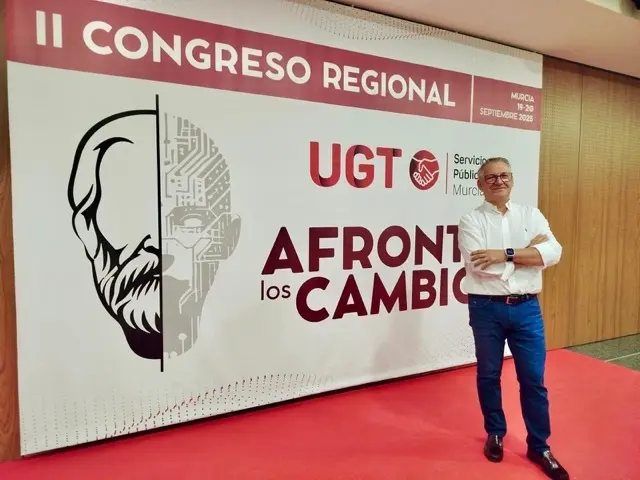 Antonio Martínez Peñaranda, secretario general de UGT Servicios Públicos Región de Murcia