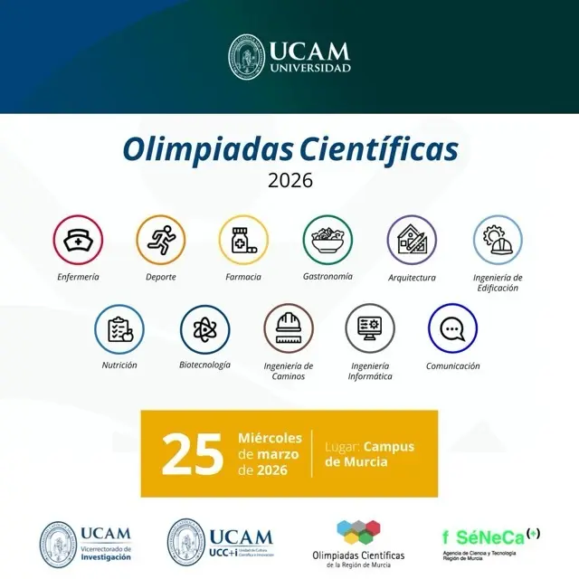 OLIMPIADAS CIENTÍFICAS UCAM 2026 - AGENDA