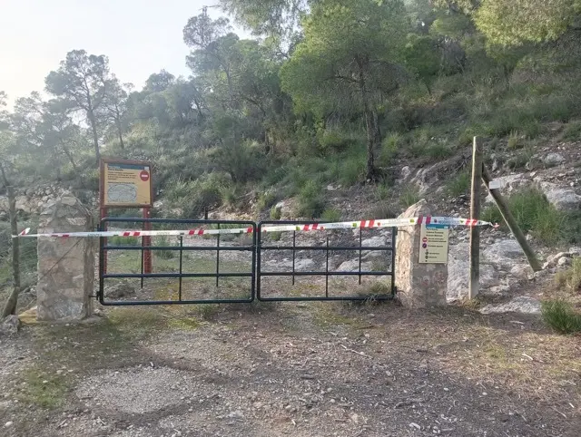 20260201Prohibición de paso en el Parque Regional de Sierra Espuña