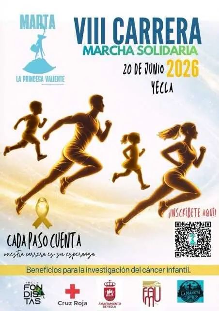Cartel VIII Carrera y Marcha Marta La Princesa Valiente