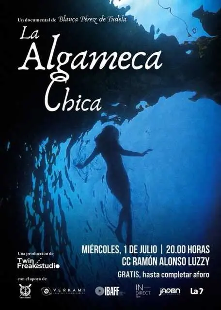 Cartel de la seguna proyección del documental sobre La Algameca Chica