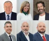 Políticos participantes en la charla-coloquio
