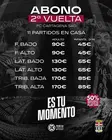 Campaña abonos 2&ordf;Vuelta