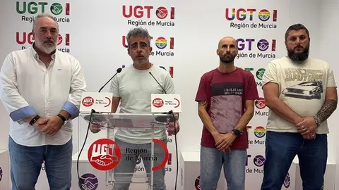 Responsables Sección sindical UGT Bahía de Mazarrón Y de UGT Servicios Públicos Región de Murcia