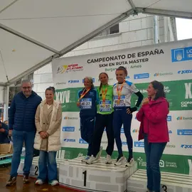 1020 María López Campeonato de España 5km. en Ruta Máster Bertamiráns 2025