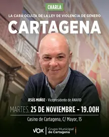 Cartel conferencia Jesús Muñoz