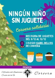 Cartel de la recogida solidaria de juguetes en Corvera