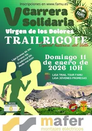 Cartel V Trail Solidario Virgen de los Dolores Ricote