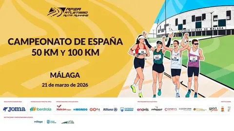 Cartel Campeonato de EspanŢa 50 y 100km. Maělaga 2026