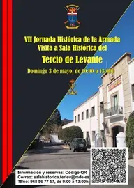 CARTEL JORNADA HISTORICA DE LA ARMADA VISITA  TERCIO LEVANTE