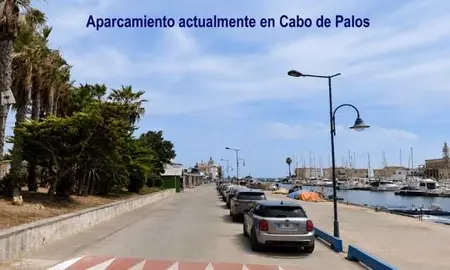 Aparcamiento actualmente en Cabo de Palos