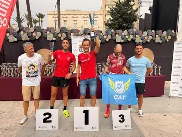 Podio Carrera Popular Ciudad de &Aacute;guilas