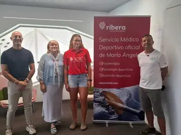 José Luis, Amelia, María Angéles, y Chema