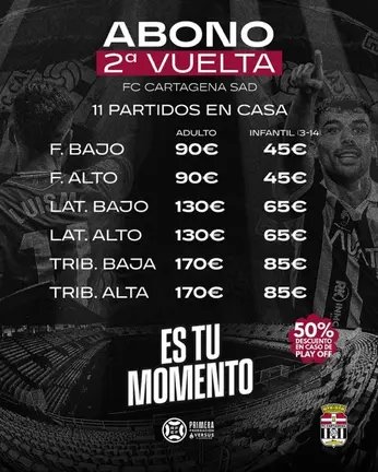 Campaña abonos 2&ordf;Vuelta