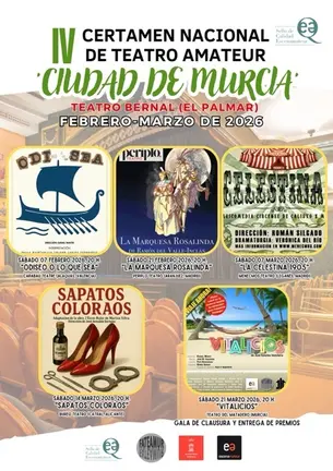 Cartel IV Certamen Teatro Amateur Ciudad de Murcia 2026