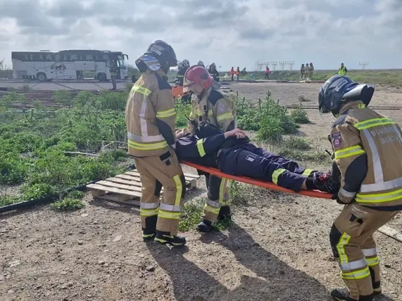Simulacro emergencia aeropuerto