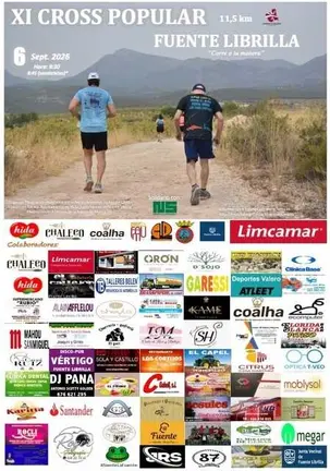 Cartel XI Cross Popular 11,5km. Fuente Librilla