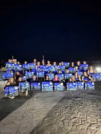 Noche estrellada en el Cabezo Gordo (