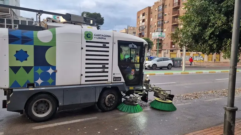 Barredora baldeadora dual