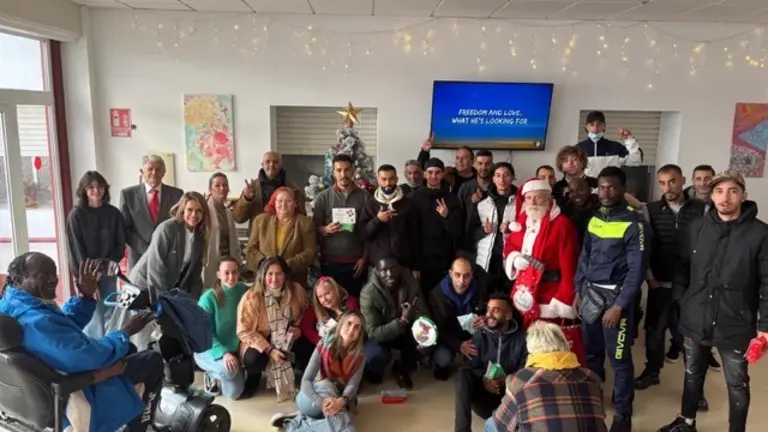 Papa Noel en la Hospitalidad Santa Teresa