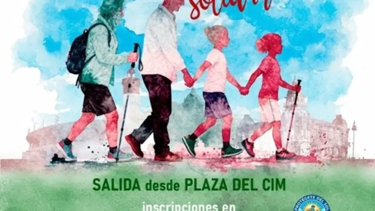 Cartel de la III Marcha Senderista Solidaria &lsquo;Protégete del Sol&rsquo;