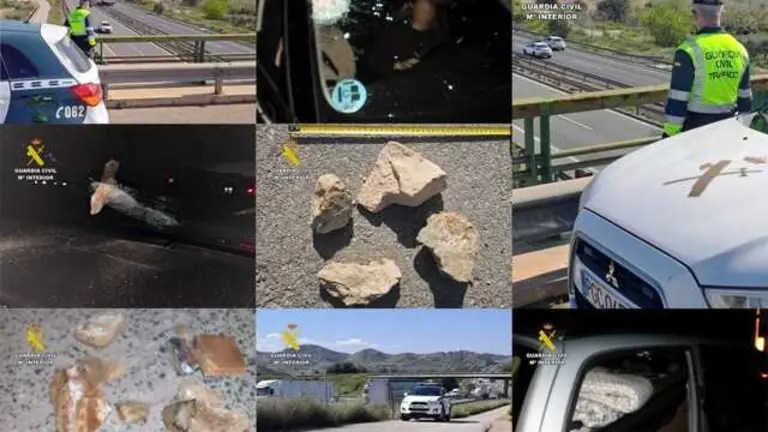 TRAFICO INVESTIGADOS LANZAMIENTO PIEDRAS A7 SANOMERA