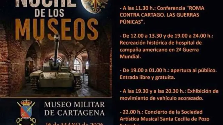 CARTEL NOCHE MUSEOS CON HORARIO