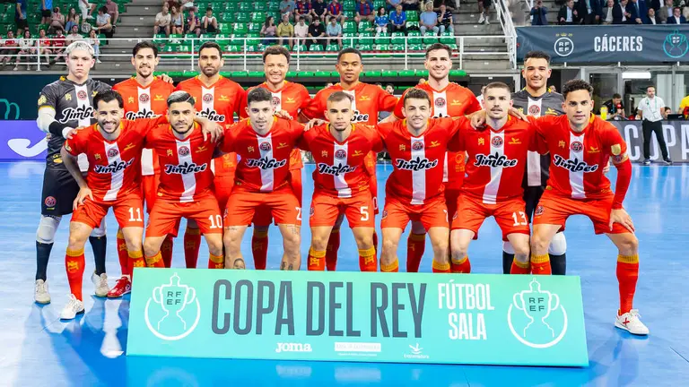 2026-05-23Jimbee Cartagena - Viña Albali ValdepeñasSemi final Copa del Rey Futbol Sala Caceres 2026SOLO USO EDITORIAL, SOLO DISPONIBLE PARA ILUSTRAR LA NOTICIA QUE ACOMPA&Ntilde;A (CR&Eacute;DITO OBLIGATORIO)EDUARDO CANDEL REVIEJO/ RFEF