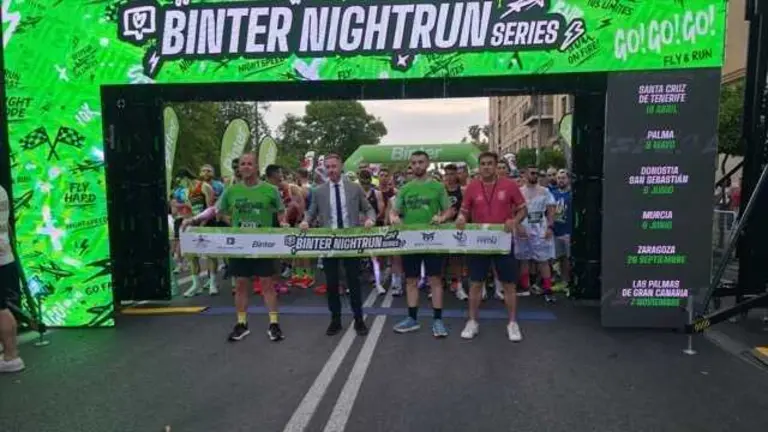 Salida XII Binter NightRun Nocturna Murcia