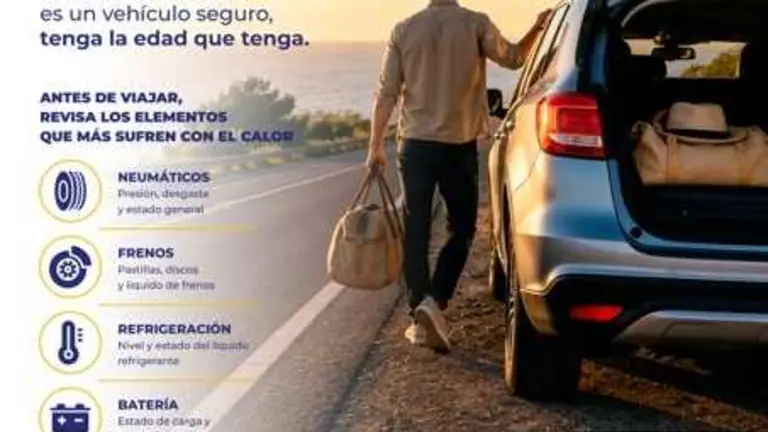 CARTEL Revisioìn coche antes de vacaciones