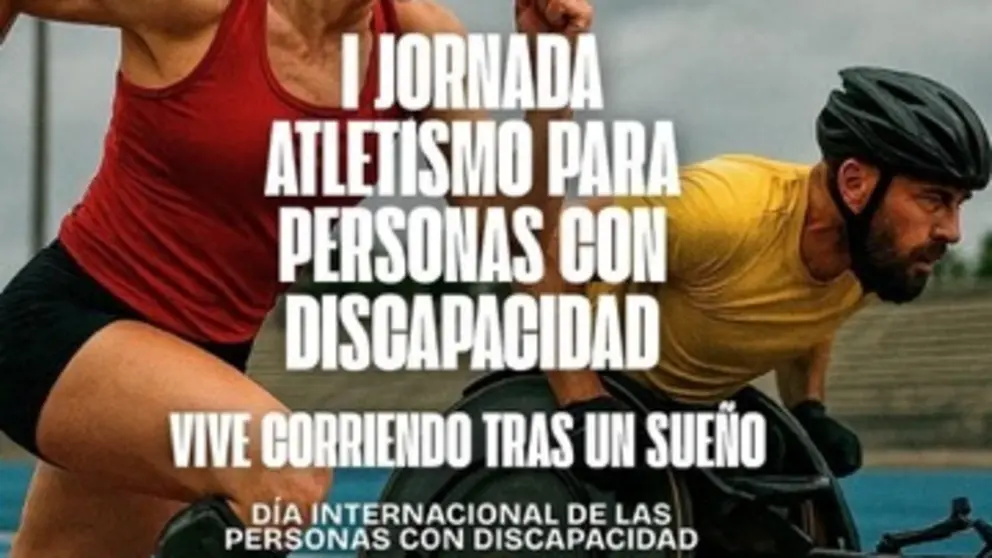 Cartel I Jornada Atletismo para Personas con Discapacidad