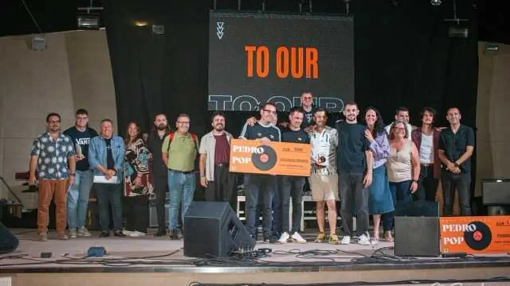 Ganadores del segundo premio en la 31&ordm; edición del Pedro Pop