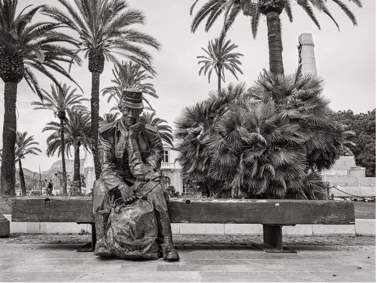 El recluta es obra del artista Fernando Sáinz de Elorrieta
