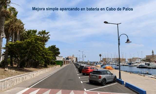 Aparcamiento en bateria Cabo de Palos